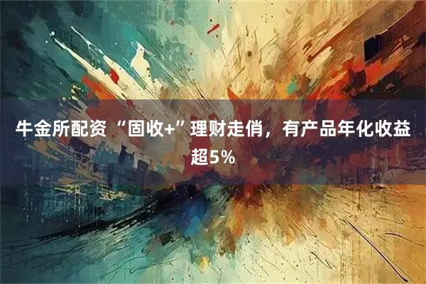 牛金所配资 “固收+”理财走俏，有产品年化收益超5%
